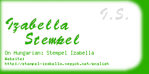 izabella stempel business card
